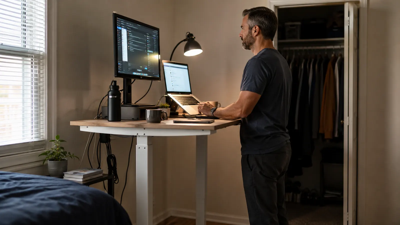 How to Fix Desk Slouching With a Standing Desk
